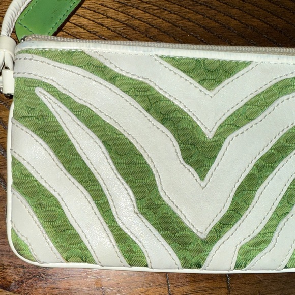 Coach Green and white Women's Wristlet - Picture 7 of 17